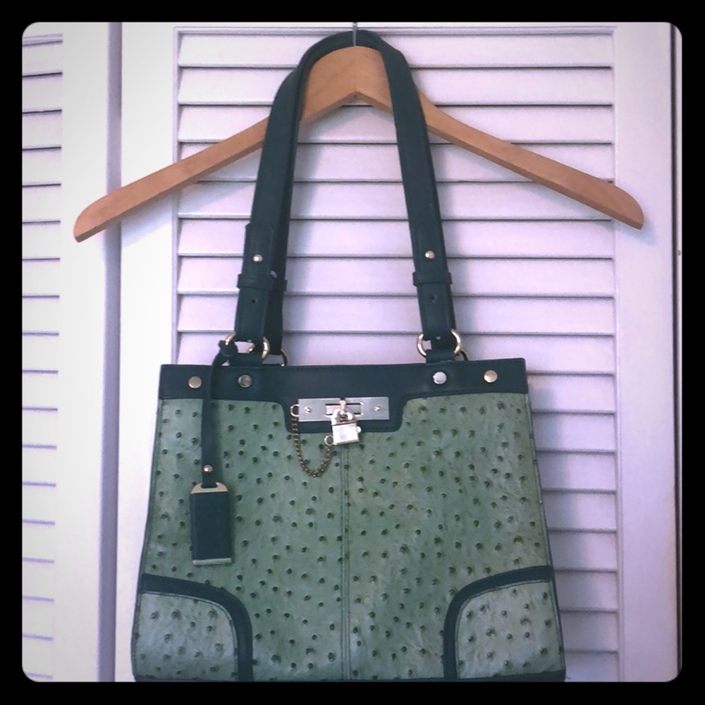 Leather handbag by Marc Chantel